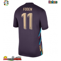 Camisa de Futebol Inglaterra Phil Foden #11 Equipamento Secundário Europeu 2024 Manga Curta